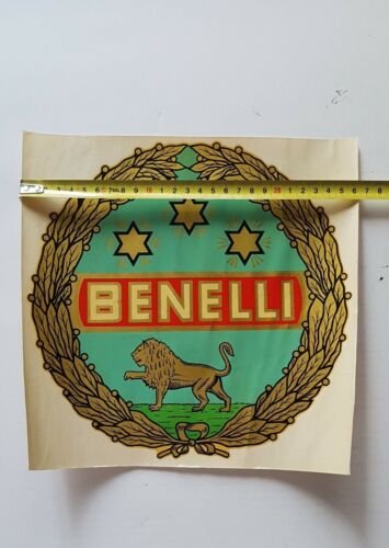 BENELLI vetrofania vetrina negozio concessionario originale anni '50 no depliant