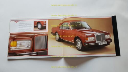 Bentley modelli 1987 depliant originale italiano