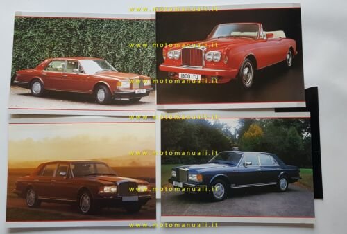 Bentley modelli 1987 depliant originale italiano
