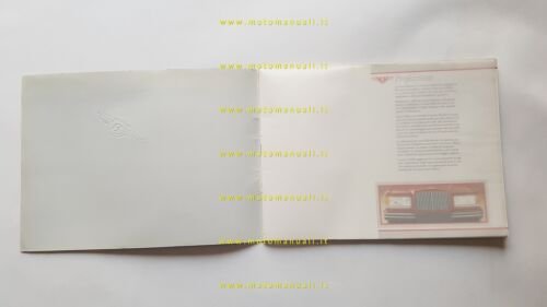 Bentley modelli 1987 depliant originale italiano