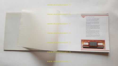 Bentley modelli 1987 depliant originale italiano