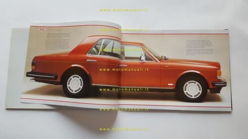 Bentley modelli 1987 depliant originale italiano