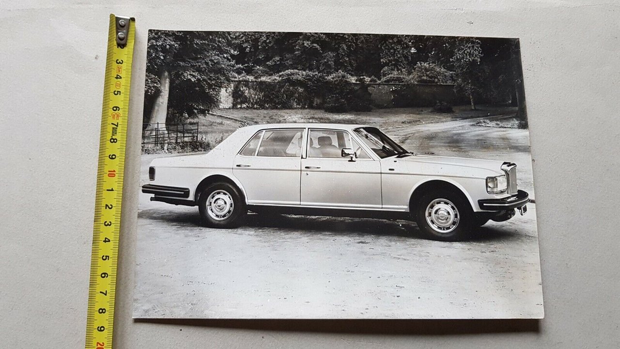 Bentley Mulsanne 1980 foto originale da cartella stampa no depliant