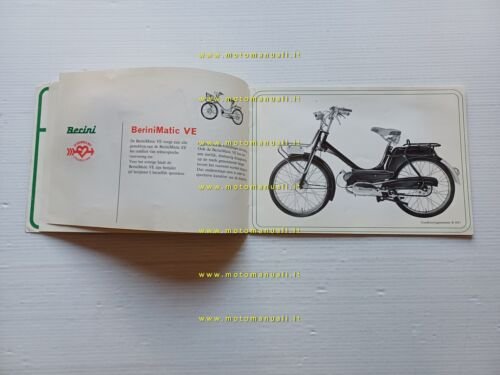 Berini produzione modelli 50 1966 depliant originale olandese