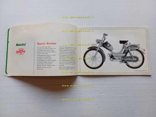 Berini produzione modelli 50 1966 depliant originale olandese