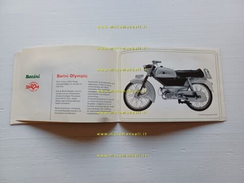 Berini produzione modelli 50 1966 depliant originale olandese