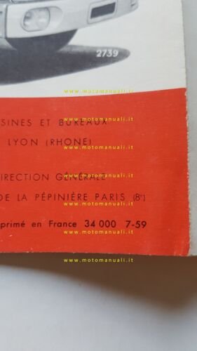 Berliet autocarri GAK 5 1959 depliant originale FRANCESE