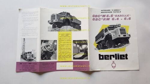 Berliet autocarri GBC M Gazelle 6x6 -GBC RM 6x4 1959 …