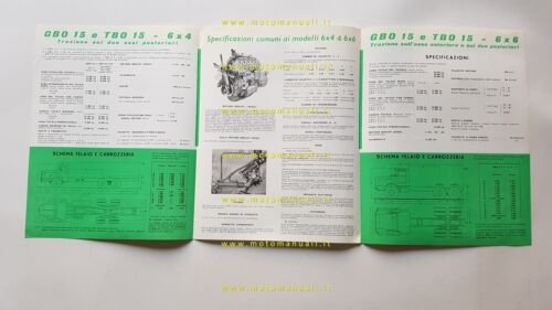 Berliet autocarri GBO 15 6x4 - TBO 15 6x6 1959 …