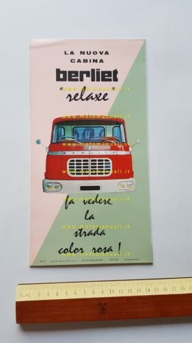 Berliet autocarri la nuova cabina Relaxe 1959 depliant originale italiano