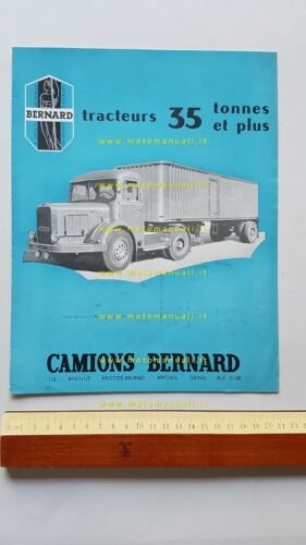 Bernard Camions autocarro Chassis TD. 150 35 depliant originale FRANCESE