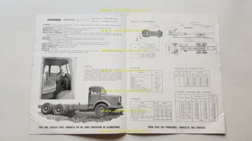 Bernard Camions autocarro Porteur P 2 P 150 depliant originale …