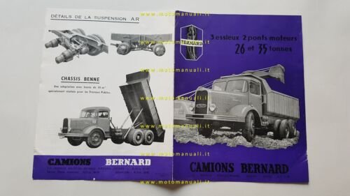 Bernard Camions autocarro Porteur P 2 P 150 depliant originale …