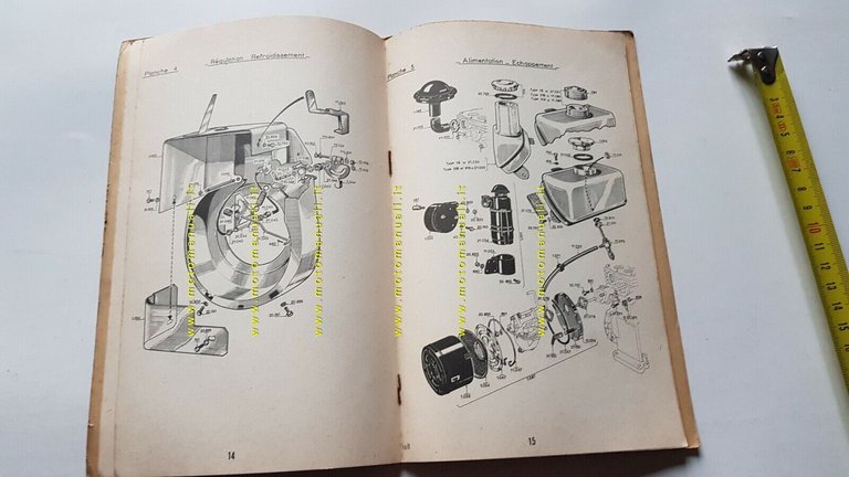 Bernard Moteurs Motori-pompe 18-218-318-28-328 1965 manuale uso catalogo ricambi