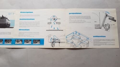 Bertin Terraplane AC6 Veicolo Speciale depliant francese originale brochure