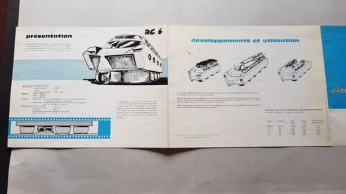 Bertin Terraplane AC6 Veicolo Speciale depliant francese originale brochure