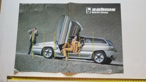 Bertone Zabrus Prototipo locandina originale no depliant auto brochure