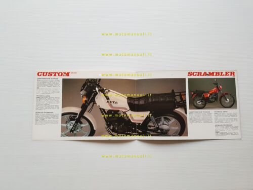 Beta 125-240 Custom - 125 Scrambler depliant originale ITALIANO