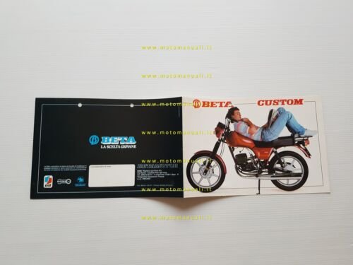 Beta 125-240 Custom - 125 Scrambler depliant originale ITALIANO
