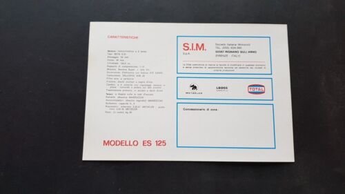 Beta 125 ES 1975 regolarità enduro depliant originale brochure