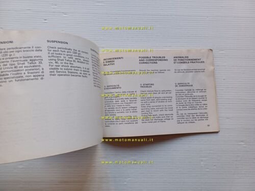 Beta 125 RC 1977 enduro manuale uso manutenzione originale owner's …