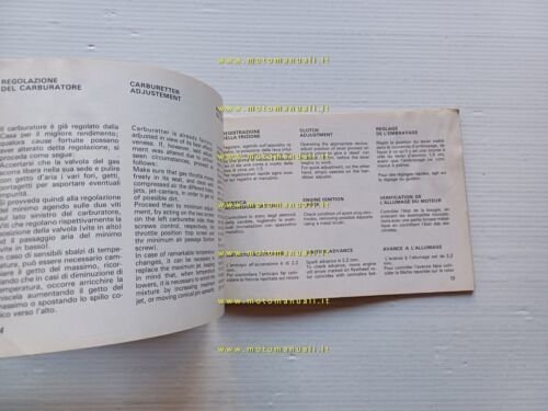 Beta 125 RC 1977 enduro manuale uso manutenzione originale owner's …