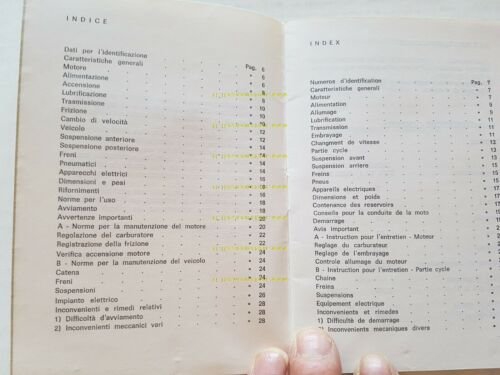 Beta 125 Regolarit Enduro 5V 1973 manuale uso originale genuine …