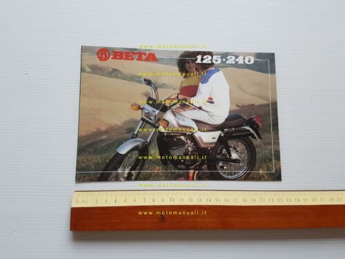 Beta 125 Scrambler - 125-240 Custom depliant originale ITALIANO