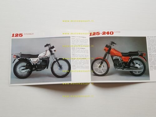 Beta 125 Scrambler - 125-240 Custom depliant originale ITALIANO