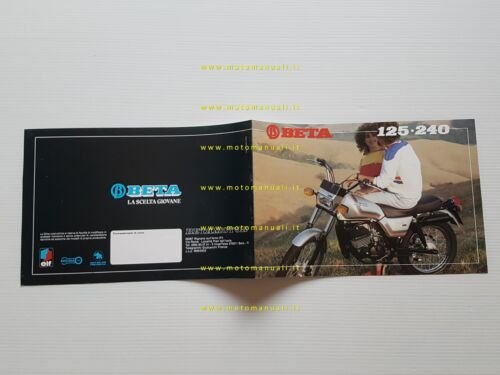 Beta 125 Scrambler - 125-240 Custom depliant originale ITALIANO