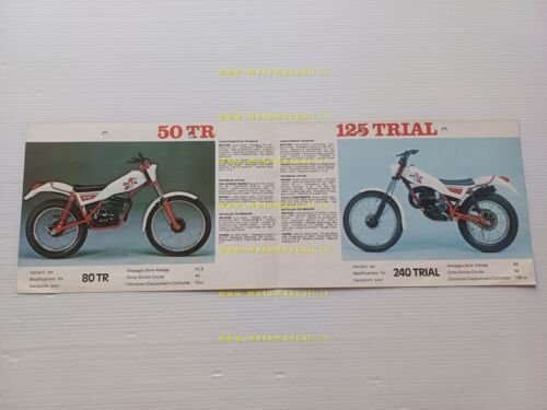 Beta 125 TR - 50 TR trial 1979 depliant italiano …