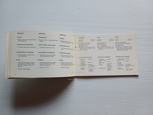 Beta 125 TR TRIAL 1980 manuale uso manutenzione libretto originale