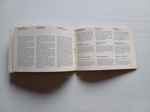 Beta 125 TR TRIAL 1980 manuale uso manutenzione libretto originale