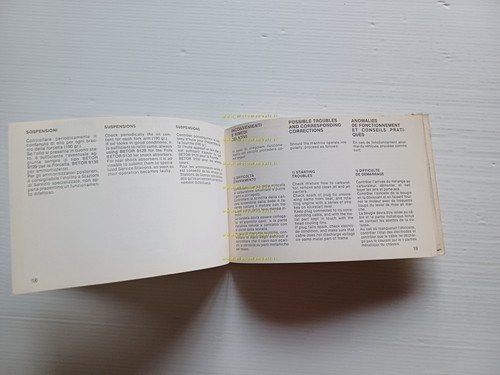 Beta 125 TR TRIAL 1980 manuale uso manutenzione libretto originale
