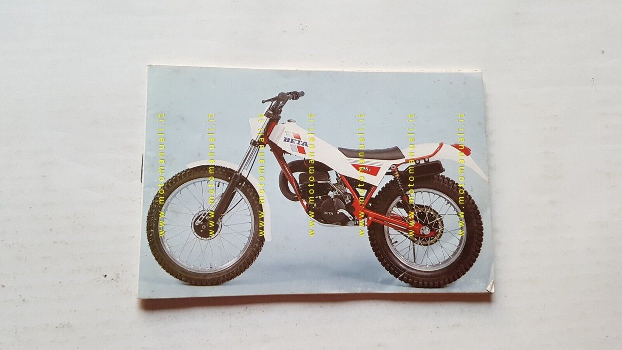 Beta 125 TR TRIAL 1980 manuale uso manutenzione originale owners …