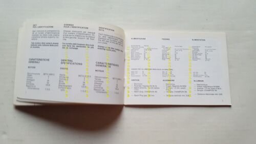Beta 125 TRIAL anni 70 manuale uso manutenzione originale owners …