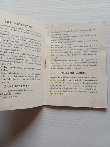 Beta 160 moto anni 50 manuale uso libretto istruzioni originale …