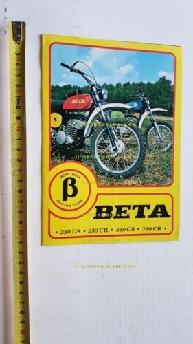 BETA 250360 1975 Cross Regolarit depliant moto ITALIANO originale brochure