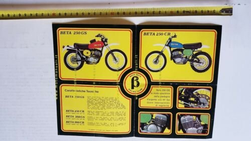 BETA 250360 1975 Cross Regolarit depliant moto ITALIANO originale brochure