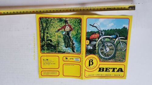 BETA 250360 1975 Cross Regolarit depliant moto ITALIANO originale brochure