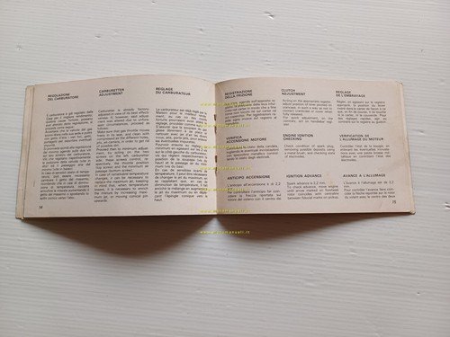 Beta 250 Enduro 1977 manuale uso manutenzione libretto originale
