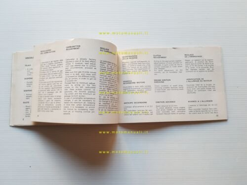 Beta 250 Enduro 1977 manuale uso manutenzione libretto originale