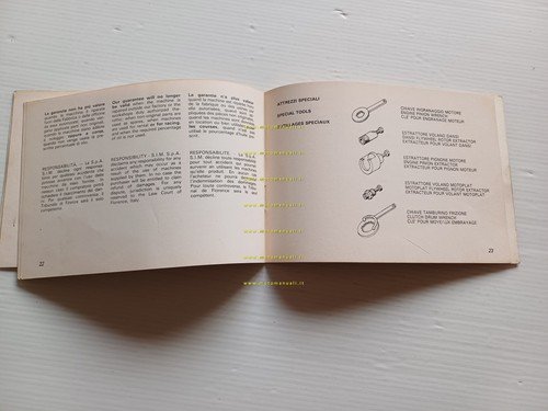 Beta 250 Enduro 1977 manuale uso manutenzione libretto originale