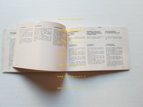 Beta 250 Enduro 1977 manuale uso manutenzione libretto originale