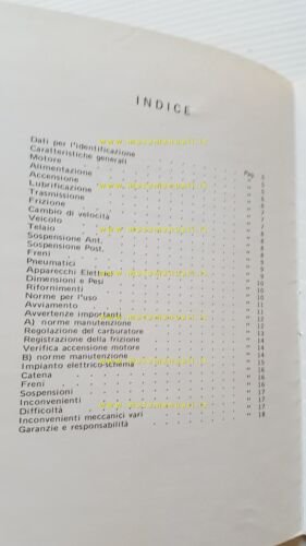 Beta 250 Regolarit Enduro 5V 1520 manuale uso libretto originale …