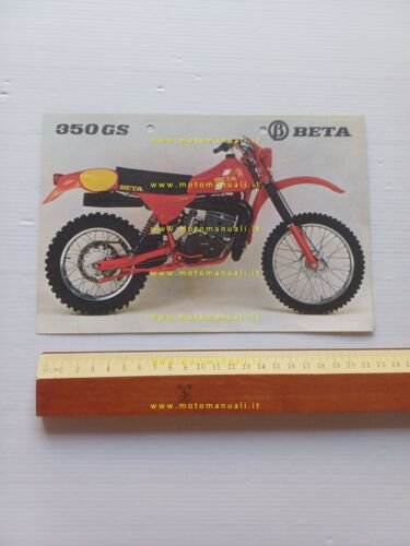 Beta 350 GS 1980 depliant italiano originale