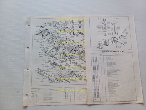 Beta 48 Motore 4M 1968 catalogo ricambi originale ENGINE spare …