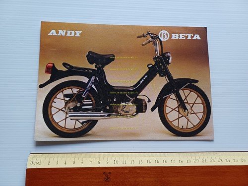 Beta 50 Andy tubone depliant originale ITALIANO