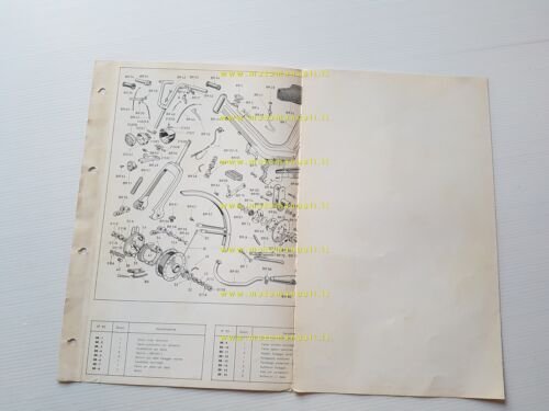 BETA 50 Brioso 1968 ciclomotore catalogo ricambi TELAIO originale