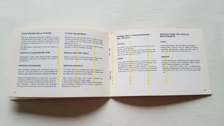 Beta 50 Four - Enduro 1990 manuale uso originale italiano …